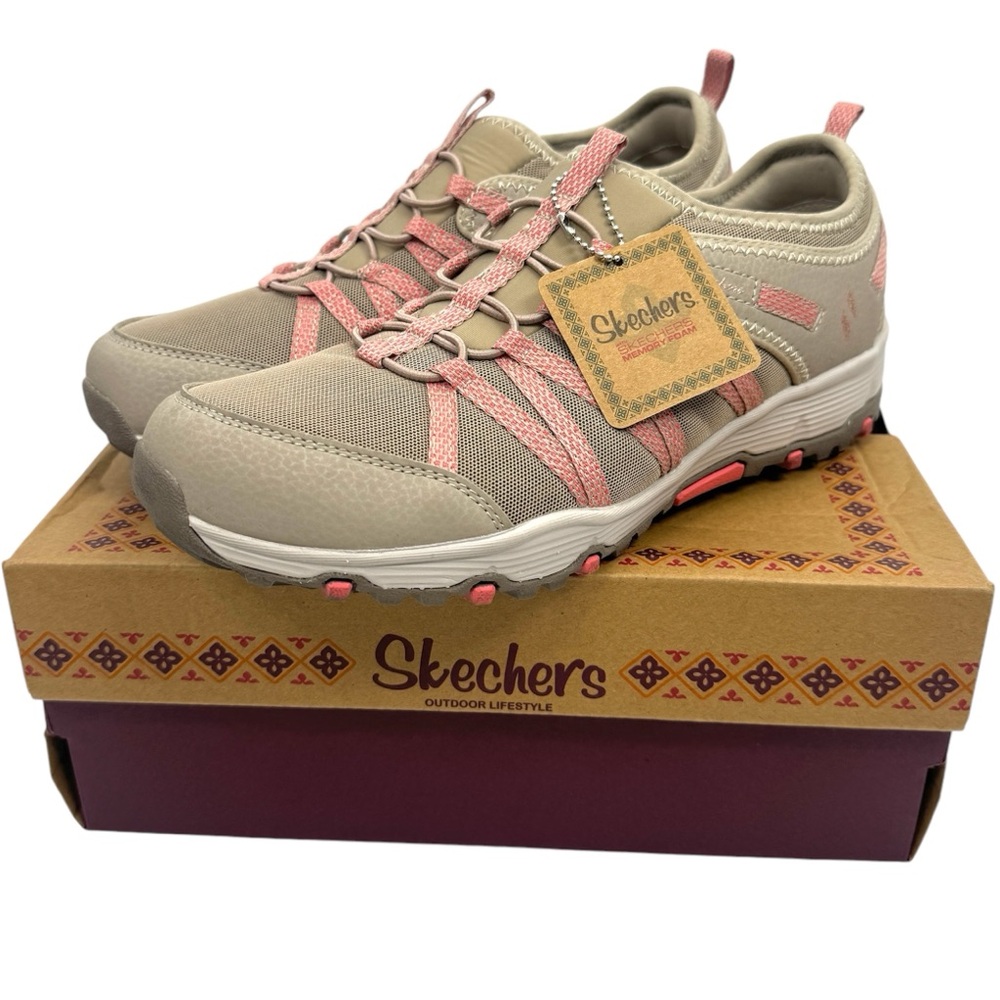 SKECHERS Seager Hiker Shoes Sneakers NEW Size 10 Taupe Water Repellent